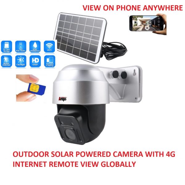 Solar powered camera with 4G